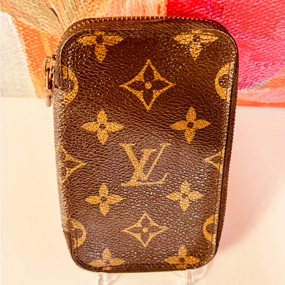 Louis Vuitton Key Holder Brown Monogram Zipper round - Picture 3 of 14